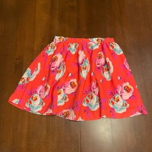 Mini Boden floral skirt, size 9-10Y